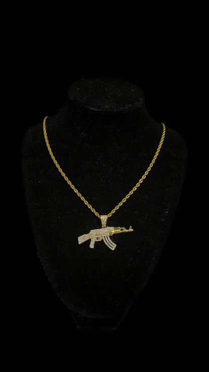 Colier Rope AK - 47 Gold - Icedout.nm