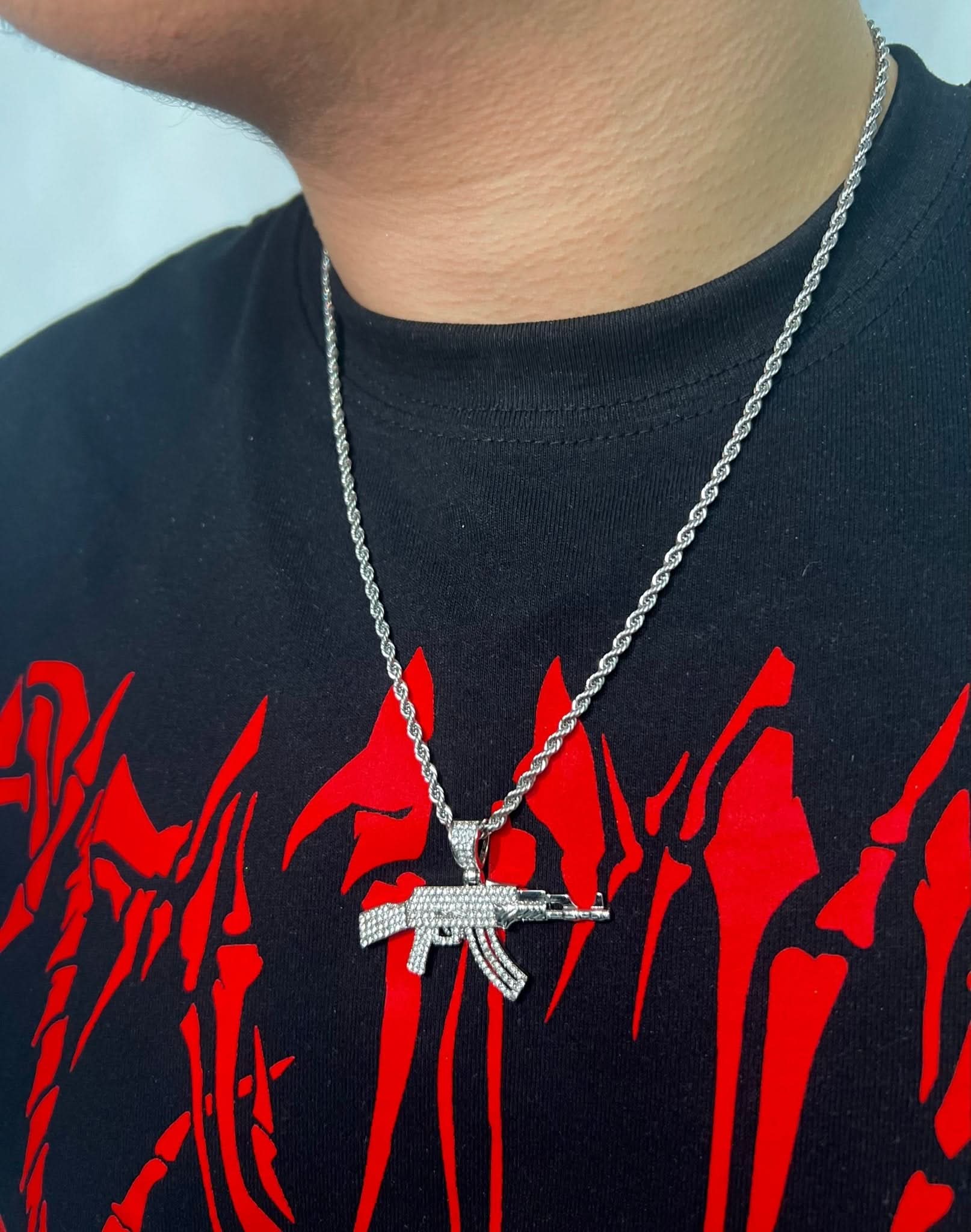 Colier Rope AK - 47 Silver - Icedout.nm
