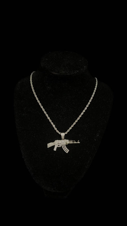 Colier Rope AK - 47 Silver - Icedout.nm