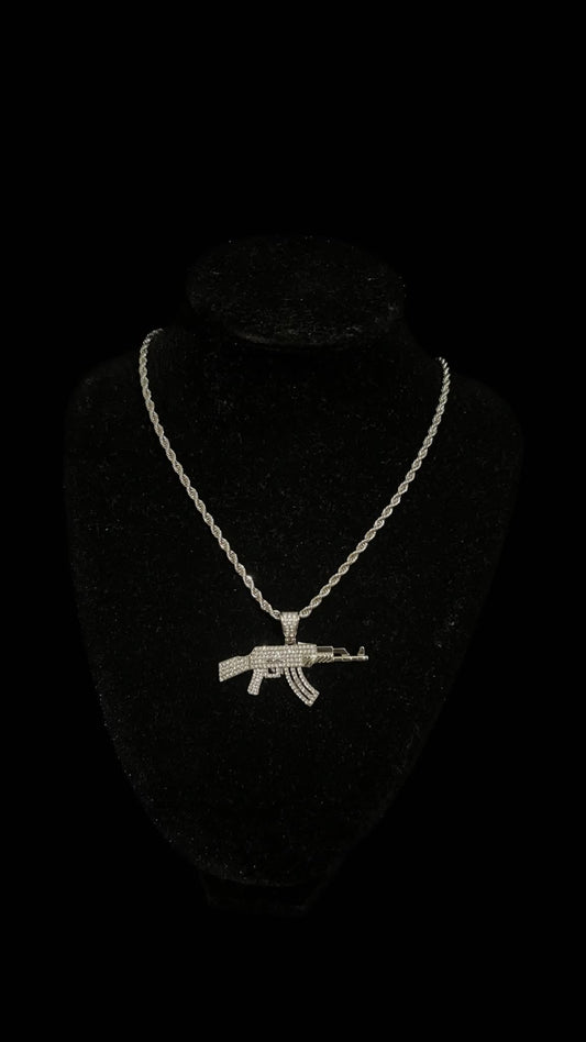 Colier Rope AK - 47 Silver - Icedout.nm
