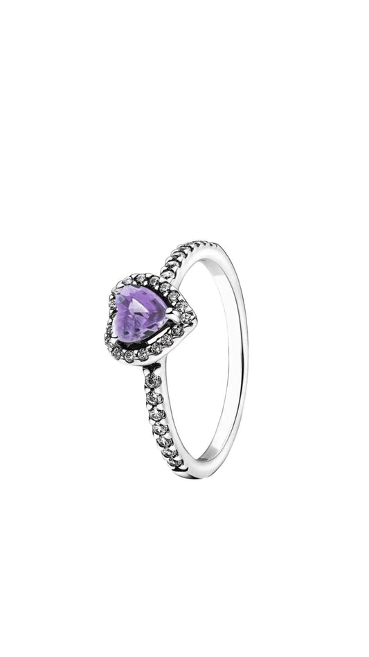 Inel Amethyst Heart Argint 925 - Icedout.nm