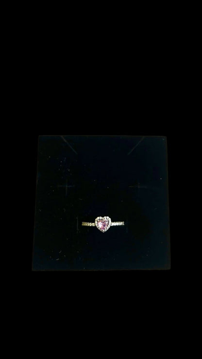 Inel Amethyst Heart Argint 925 - Icedout.nm
