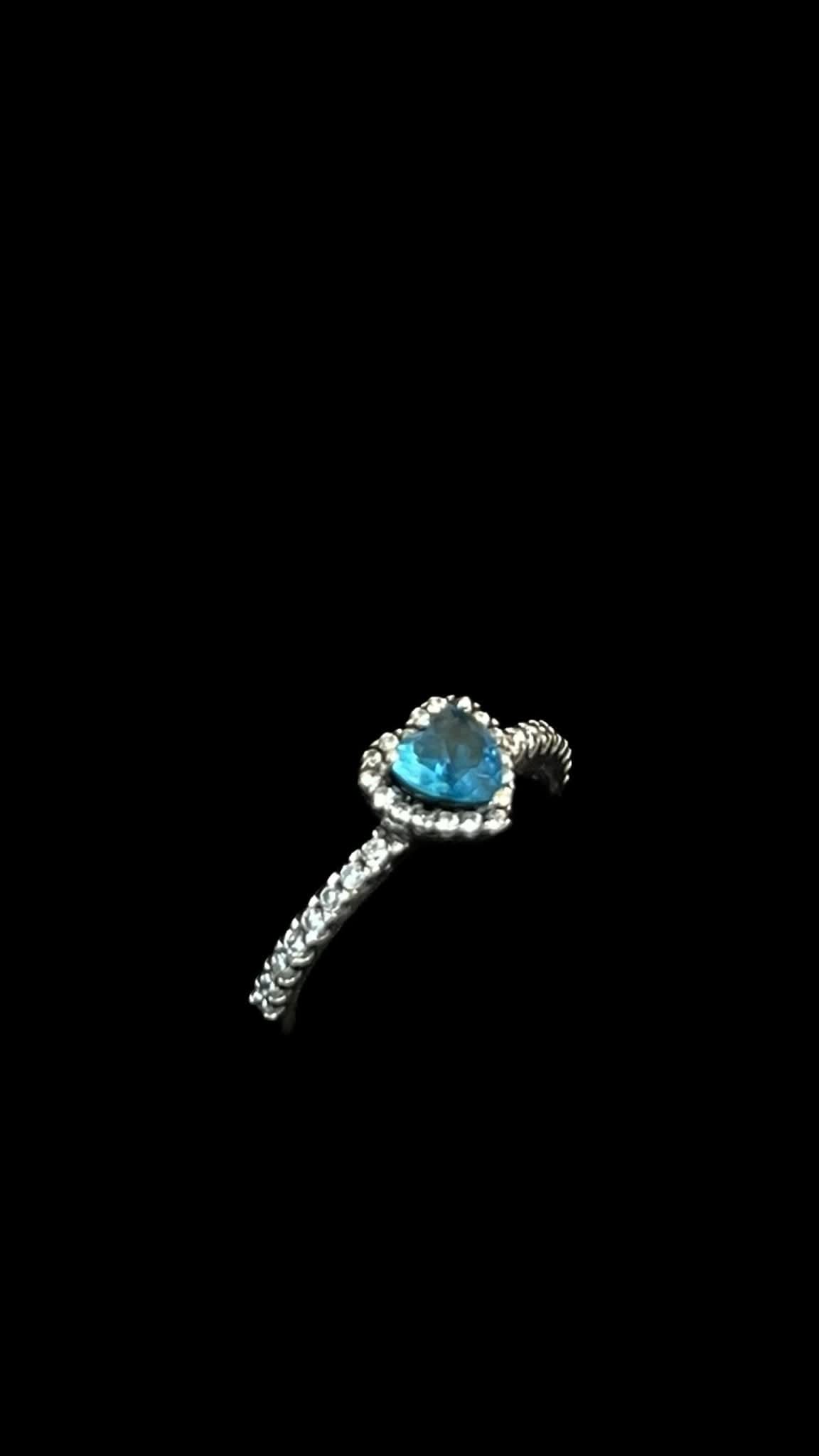 Inel Aquamarine Heart Argint 925 - Icedout.nm