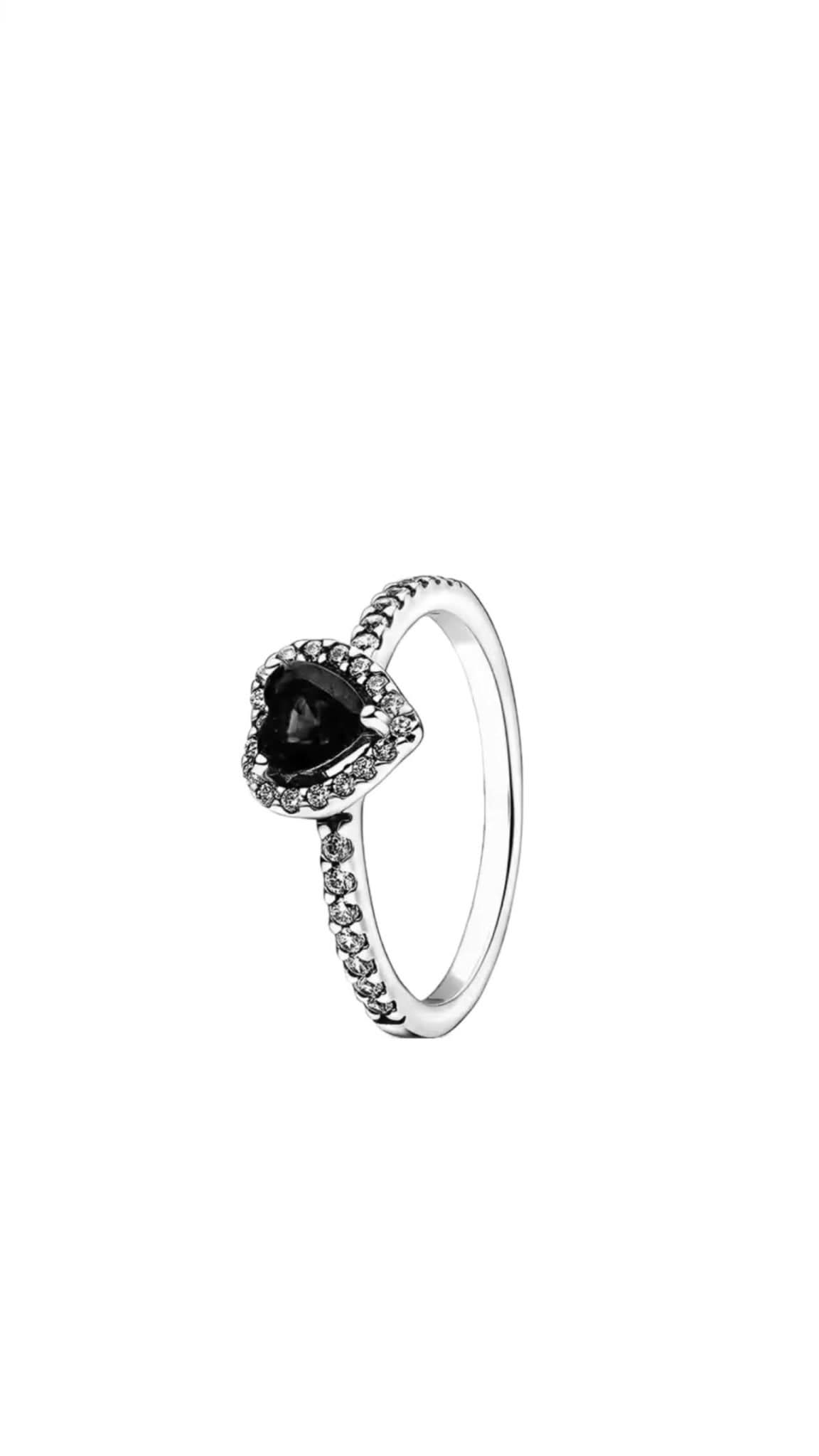 Inel Blackout Heart 925 - Icedout.nm