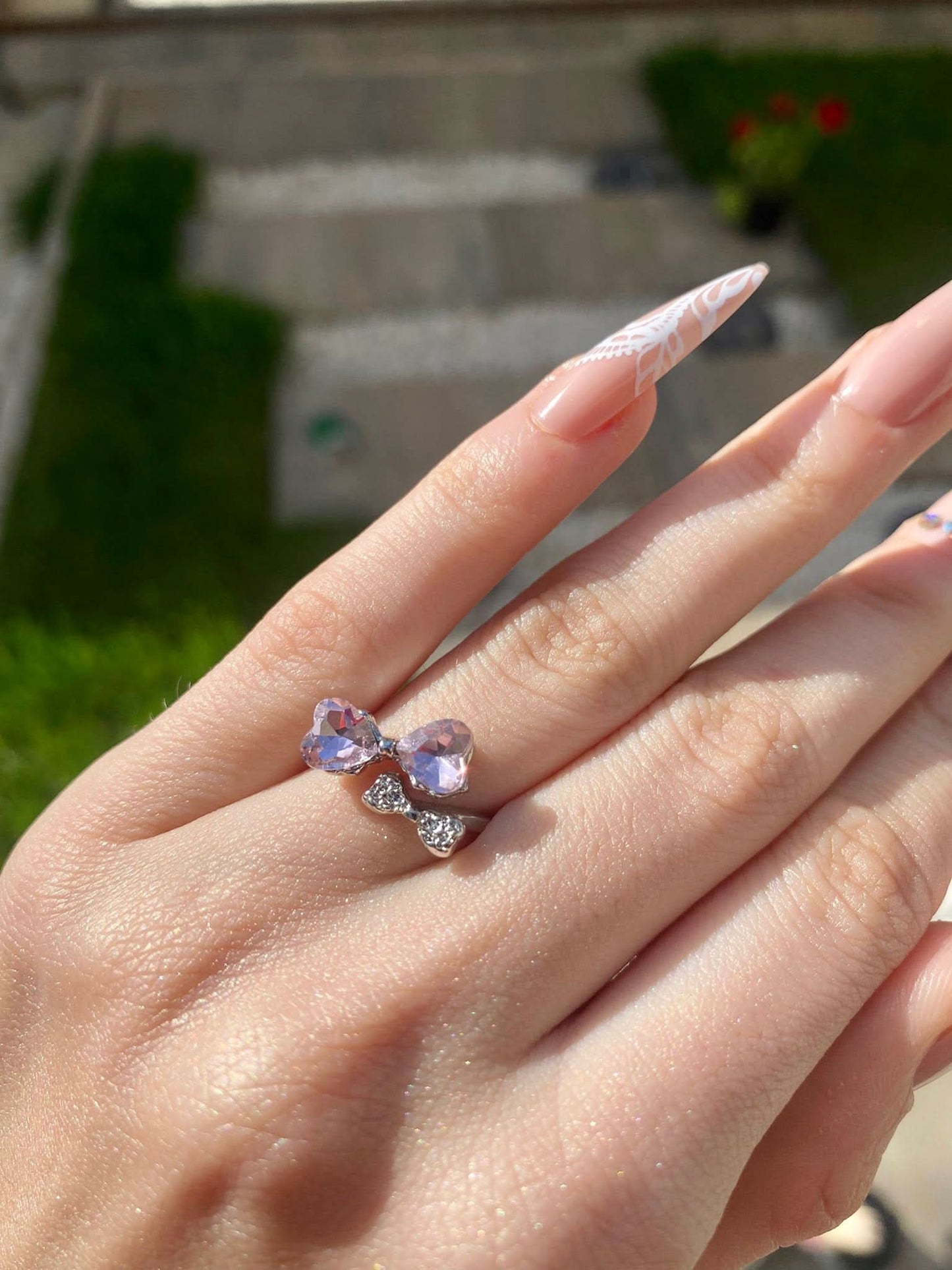 Inel Pink Bow - Icedout.nm