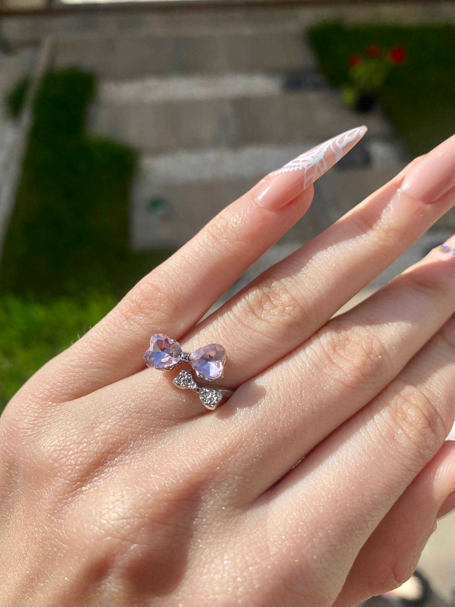 Inel Pink Bow - Icedout.nm
