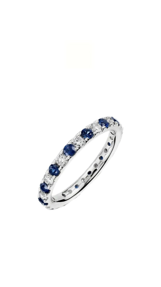 Inel Tennis Half Blue - Icedout.nm