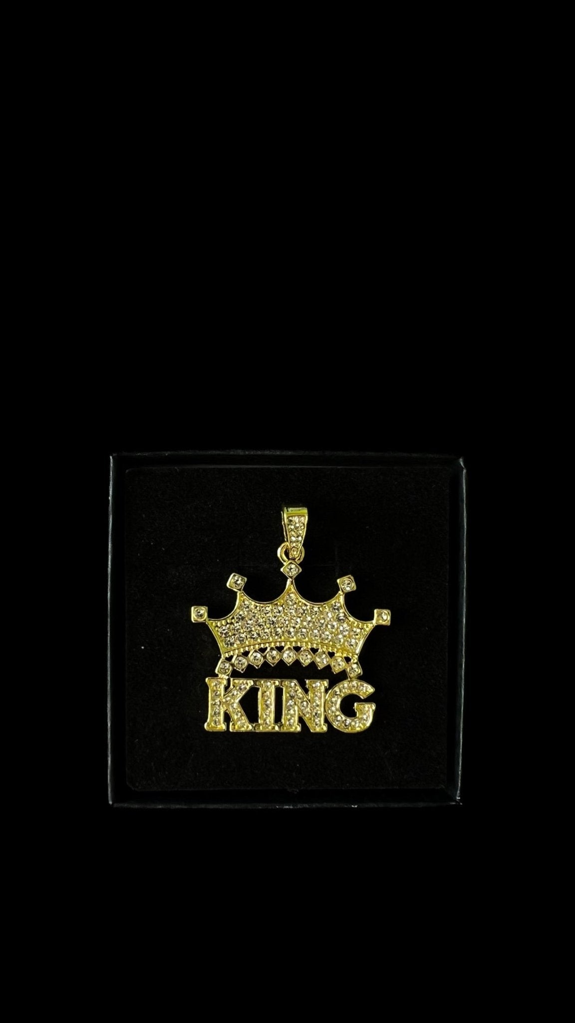 Pandantiv KING Gold - Icedout.nm