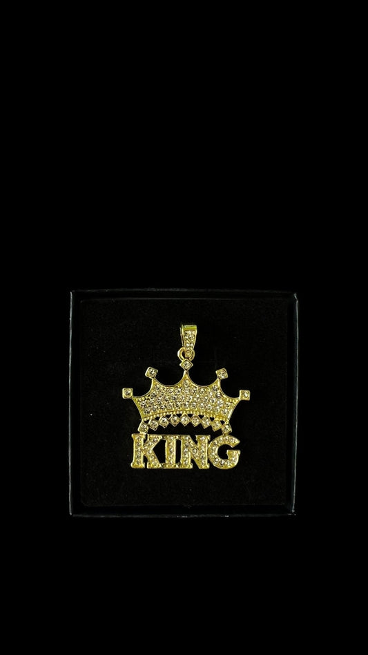 Pandantiv KING Gold - Icedout.nm