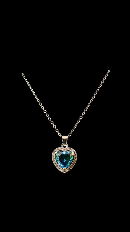 Set Colier Blue Hearts - Icedout.nm