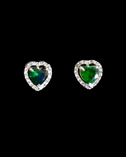 Set Colier Green Hearts - Icedout.nm