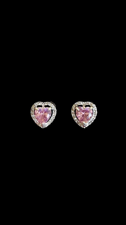 Set Colier Pink Hearts - Icedout.nm