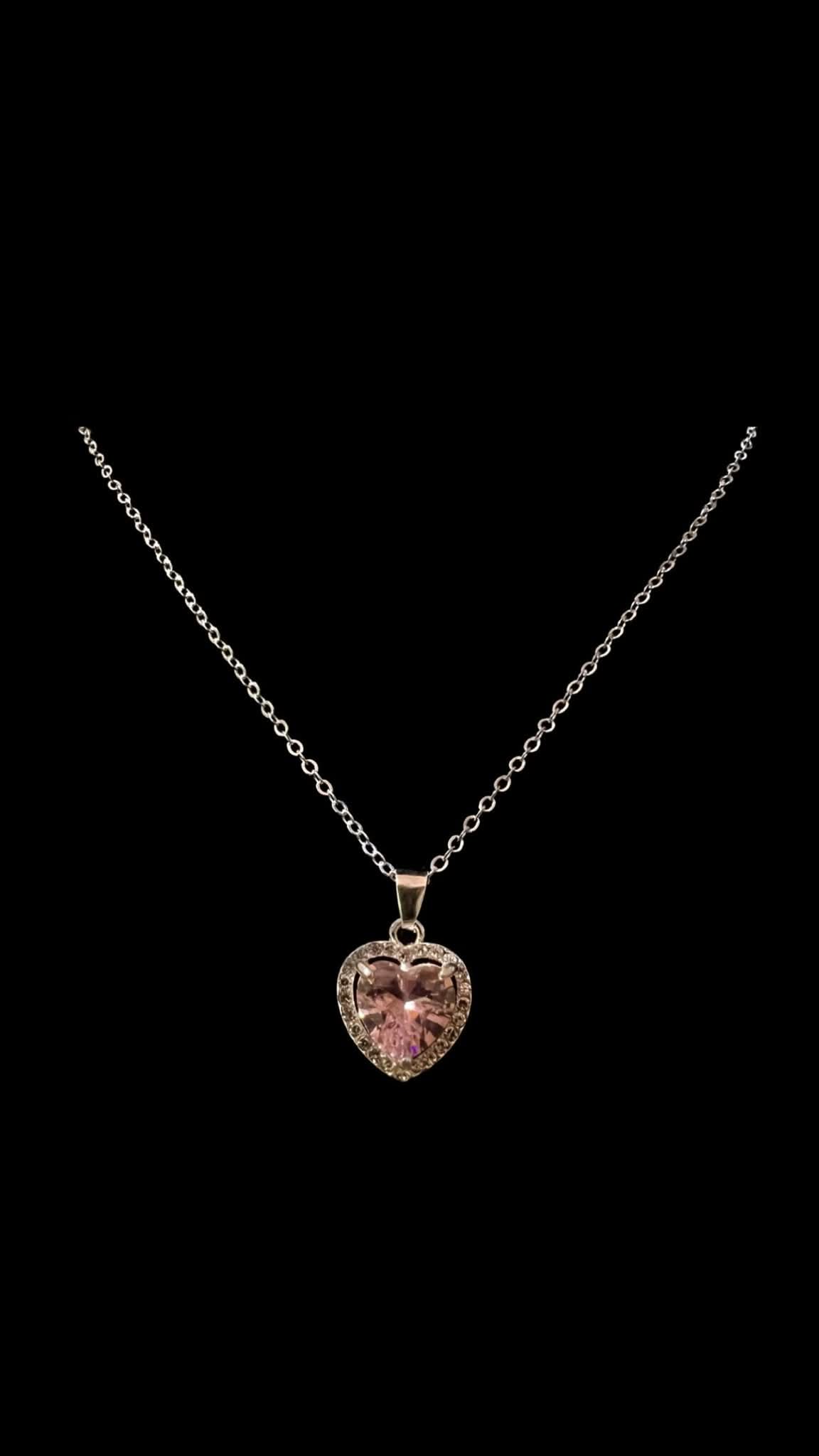 Set Colier Pink Hearts - Icedout.nm