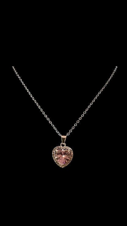 Set Colier Pink Hearts - Icedout.nm