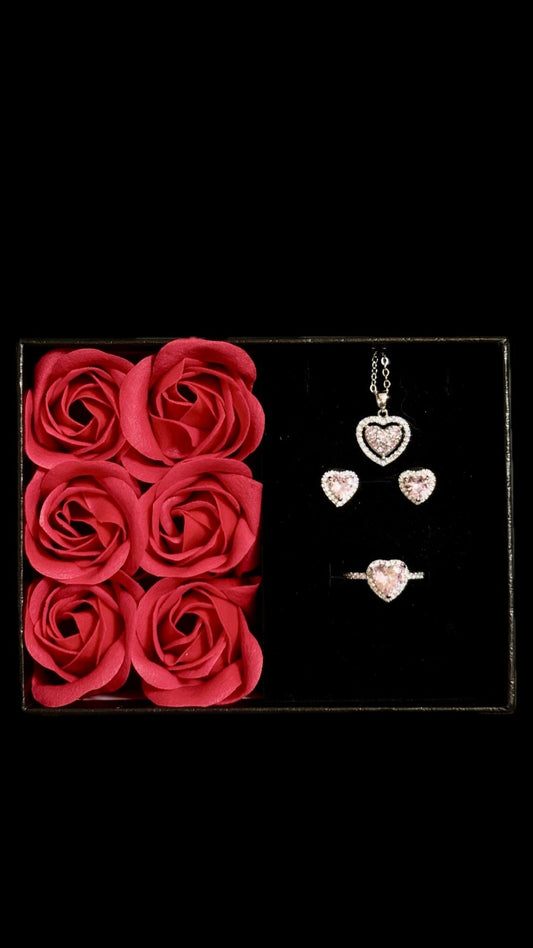 Set Pink Heart + punguță de cadou - Icedout.nm