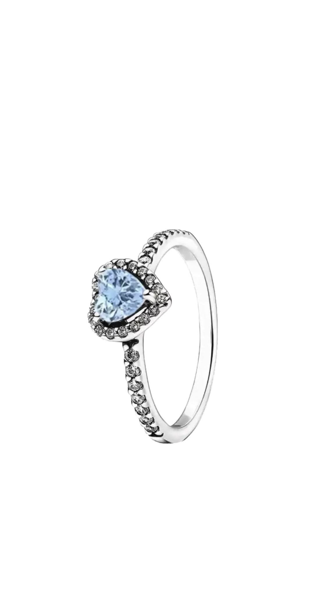 Set Strawberry Aquamarine Heart Argint 925 - Icedout.nm