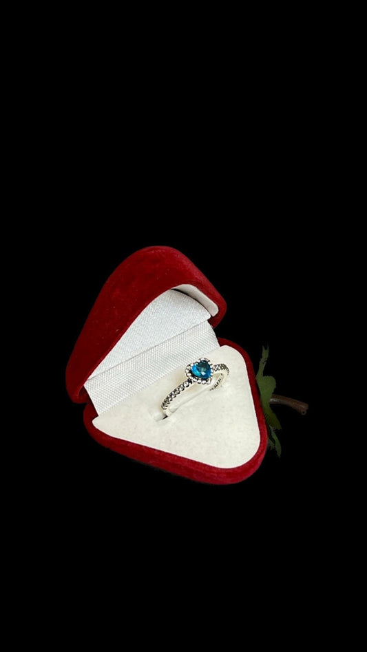Set Strawberry Blue Heart 925 Silver - Icedout.nm