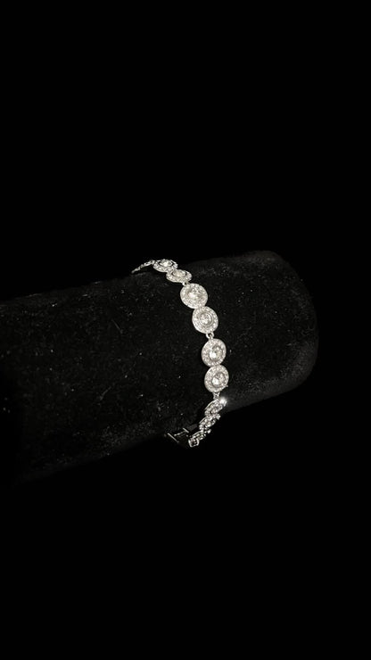 Set Tennis Round Silver - Icedout.nm